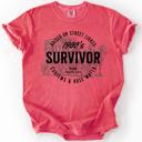 XL Watermelon Pink 1900s Survivor, Funny Gen X Nostalgia Attitude, Sarcastic Retro Humor For Bold Collectors Comfort Colors Tee