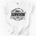 Medium White 1900s Survivor, Funny Gen X Nostalgia Attitude, Sarcastic Retro Humor For Bold Collectors Comfort Colors Tee