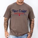 XXXL Espresso Brown Blue Collar American, Dirty Hands, Clean Money Dad Husband Graphic Comfort Colors Tee