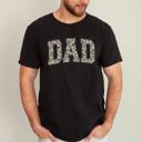 XL Black Dad's Camo Classic Old School Camouflage Outdoorsman Tribute For Fathers Husbands Brothers And Dads Comfort Colors Tee