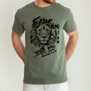 XL Moss Dark Green Fear Not, For I Am With You, Lion Bible Verse Faith Motto Inspirational Comfort Colors Tee