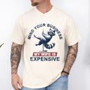 Small Ivory Cream Mind Your Business My Wife Is Expensive Raccoon Dad Humor Graphic Comfort Colors Tee