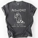 XXXL Pepper Dark Gray Monday Raccoon Coffee Funny Everyday Morning Struggle Humor Edition Comfort Colors Tee