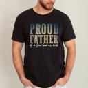 XL Black Proud Father Of A Few Bad Ass Kids Dad Life Edition Forever Strong Comfort Colors Tee