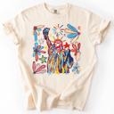  Statue Of Liberty Fourth Of July Patriotic USA Colorful Flag Art Comfort Colors Tee