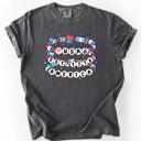 XL Pepper Dark Gray USA America Friendship Bracelets Patriotic Fourth Of July American Pride Comfort Colors Tee