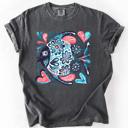 Small Pepper Dark Gray Watercolor Fish Gorgeous Summer Beach Sunshine Ocean Breeze Seaside Vibes Coastal Calm Comfort Colors Tee