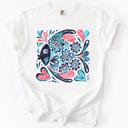 XL White Watercolor Fish Gorgeous Summer Beach Sunshine Ocean Breeze Seaside Vibes Coastal Calm Comfort Colors Tee