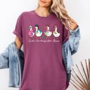 XXXL Berry Red Just A Fourth Grade Goose Teacher Back To School First Day Edition Comfort Colors Tee