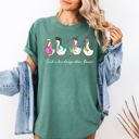 Large Light Green Just A Fourth Grade Goose Teacher Back To School First Day Edition Comfort Colors Tee