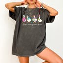 Large Pepper Dark Gray Just A Fourth Grade Goose Teacher Back To School First Day Edition Comfort Colors Tee