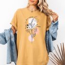 Small Mustard Teach Them Love Them Teacher Boho Back To School First Day Of School Cute Appreciation Coquette Comfort Colors Tee