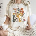 XXL Ivory Cream Teacher Retro Bow Coquette Back to School First Day of School Boho Comfort Colors Tee