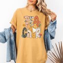 XXL Mustard Teacher Retro Bow Coquette Back to School First Day of School Boho Comfort Colors Tee