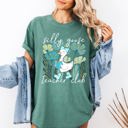 Large Light Green Silly Goose Teacher Club Coquette Back To School First Day Of School Comfort Colors Tee