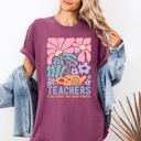 XXL Berry Red Teachers Plant Seeds Boho Floral Back to School First Day of School Comfort Colors Tee
