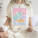 Large Ivory Cream Teachers Plant Seeds Boho Floral Back to School First Day of School Comfort Colors Tee