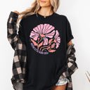 XL Black Helping Little Minds Boho Floral Back To School First Day Teacher Appreciation Comfort Colors Tee