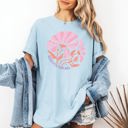 XXL Chambray Baby Blue Helping Little Minds Boho Floral Back To School First Day Teacher Appreciation Comfort Colors Tee