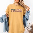XXXL Mustard Teacher USA Flag Retro Classroom Pride Teacher Appreciation Edition Comfort Colors Tee
