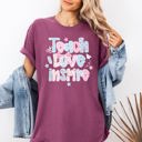 XXL Berry Red Teach Love Inspire Classroom Vibes for the First Day of School Comfort Colors Tee