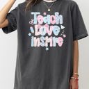 XXXL Pepper Dark Gray Teach Love Inspire Classroom Vibes for the First Day of School Comfort Colors Tee
