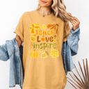 Large Mustard Teach Love Inspire Teacher Appreciation Back To School Motto Fall Season Comfort Colors Tee
