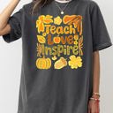 XXXL Pepper Dark Gray Teach Love Inspire Teacher Appreciation Back To School Motto Fall Season Comfort Colors Tee