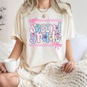 XXL Ivory Cream Second Grade Teacher Retro Checkered Back To School First Day Of School Comfort Colors Tee