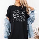 Small Black Helping Little Minds Grow Comfort Colors Tee