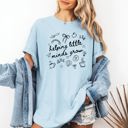 Medium Chambray Baby Blue Helping Little Minds Grow Comfort Colors Tee
