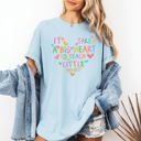 Large Chambray Baby Blue It Takes A Big Heart Teacher Back To School First Day Of School Comfort Colors Tee