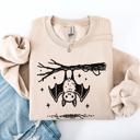 XL Sand Bat Cute Adorable Halloween Graphic Illustration Cozy Fleece Playful Autumn Nightfall Sweatshirt