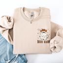  Boo Haw Lasso Cowboy Western Halloween Spirit Of The Wild Frontier Classic Western Quote Pocket Sweatshirt