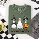 XXXL Moss Dark Green Cute Halloween Geese Spooky Season Parade Edition Limited Release Exclusive Comfort Colors Tee