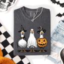 Medium Pepper Dark Gray Cute Halloween Geese Spooky Season Parade Edition Limited Release Exclusive Comfort Colors Tee