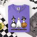 Small Violet Purple Cute Halloween Geese Spooky Season Parade Edition Limited Release Exclusive Comfort Colors Tee