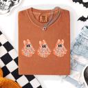 Medium Yam Cute Halloween Ghosts Pattern Coquette Night Parade Limited Edition Comfort Colors Tee
