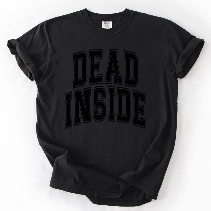 Dead Inside Mood Halloween Vibes Spooky Season Edition Premium Comfort Colors Tee