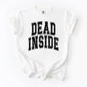XL White Dead Inside Mood Halloween Vibes Spooky Season Edition Premium Comfort Colors Tee