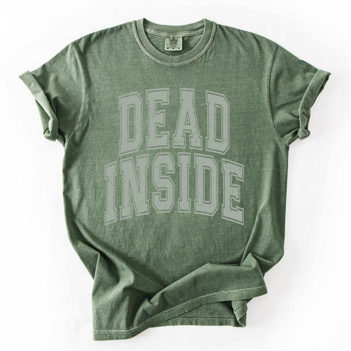 Dead Inside Mood Halloween Vibes Spooky Season Edition Premium Comfort Colors Tee