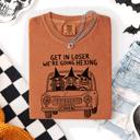Small Yam Get In Loser, We're Going Hexing Witch Coven Halloween Night Edition Comfort Colors Tee