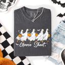 XXXL Pepper Dark Gray Goose Sheet Halloween Trick Or Treat Ghosts And Goblins Design Comfort Colors Tee