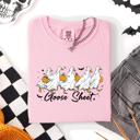 XXXL Blossom Light Pink Goose Sheet Halloween Trick Or Treat Ghosts And Goblins Design Comfort Colors Tee