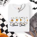 XXXL White Goose Sheet Halloween Trick Or Treat Ghosts And Goblins Design Comfort Colors Tee