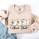  Goose Sheet Halloween Trick Or Treat Graphic Design For Cozy Seasonal Nights Sweatshirt