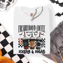 XXL White Freshly Boo'd Halloween Coffee Witch Spooky Cozy Night Vibes Graphic Comfort Colors Tee