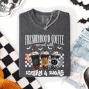 XXXL Pepper Dark Gray Freshly Boo'd Halloween Coffee Witch Spooky Cozy Night Vibes Graphic Comfort Colors Tee