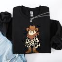 XL Black Halloween Ghost Cowboy Western Country Spirit Autumn Night Graphic Cozy Vintage Sweatshirt