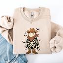Large Sand Halloween Ghost Cowboy Western Country Spirit Autumn Night Graphic Cozy Vintage Sweatshirt